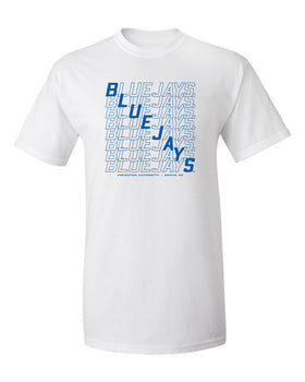 Creighton Bluejays Tee Shirt - Bluejays Diagonal Echo