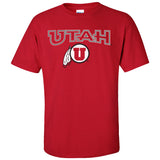 Utah Utes Tee Shirt - Circle & Feather Logo