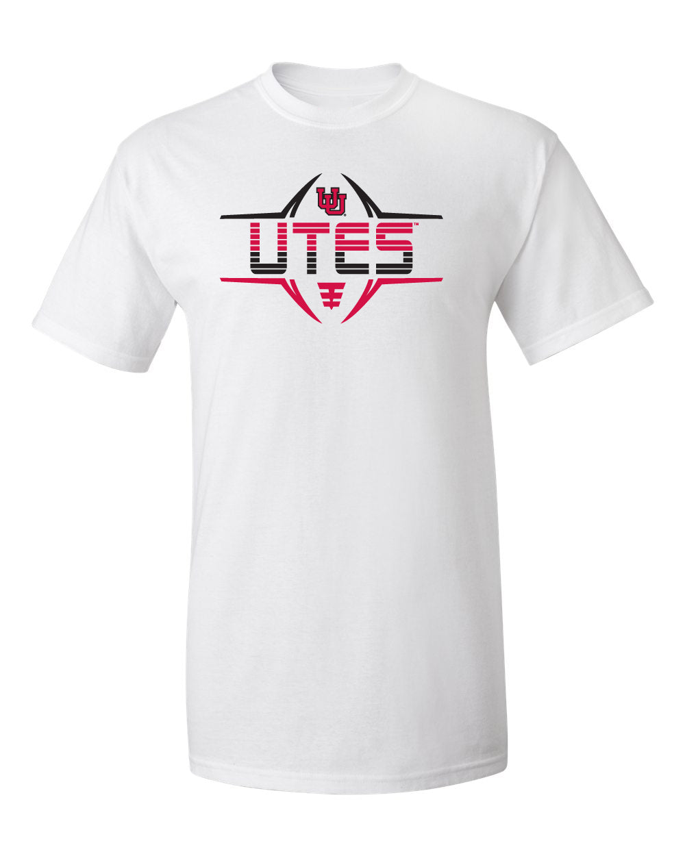 Utah Utes Tee Shirt - Striped Utes Football Laces