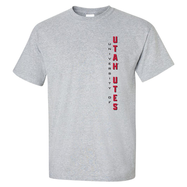 Utah Utes Tee Shirt - Vertical Utah Utes