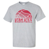 Utah Utes Tee Shirt - Utah Utes Basketball with Logo