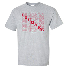 Houston Cougars Tee Shirt - Diagonal Cougars Echo