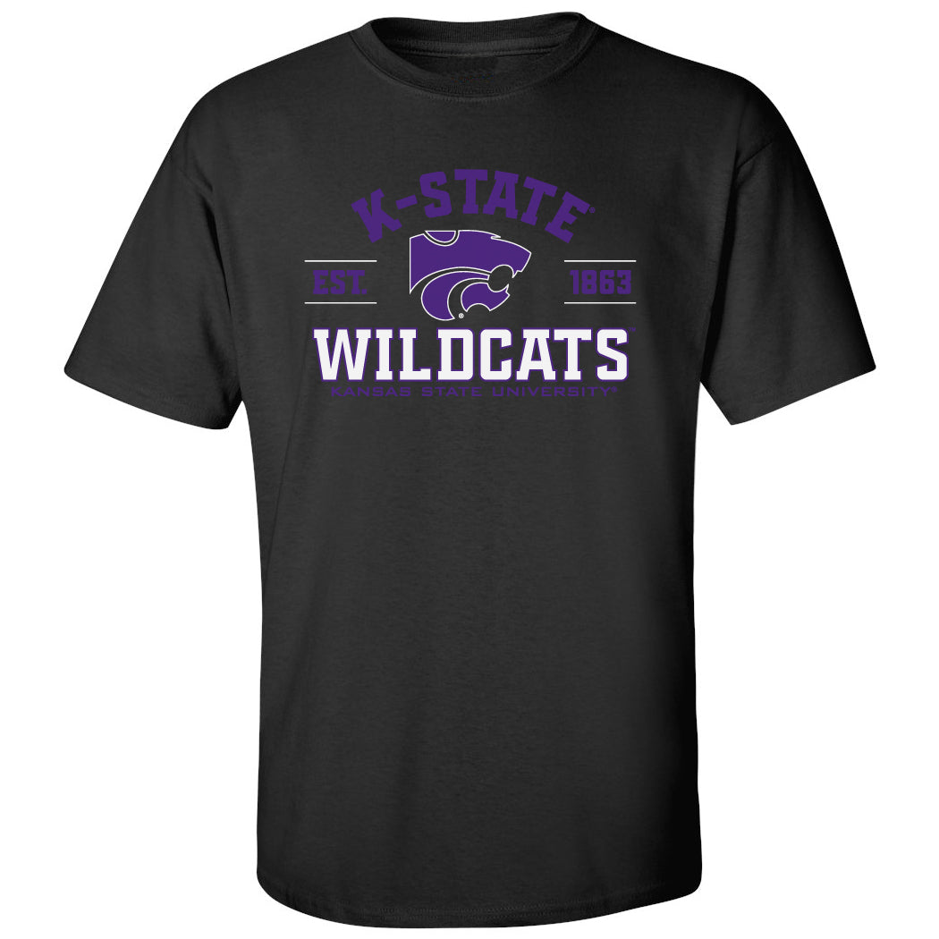 K-State Wildcats Tee Shirt - Arch K-State Wildcats EST 1863