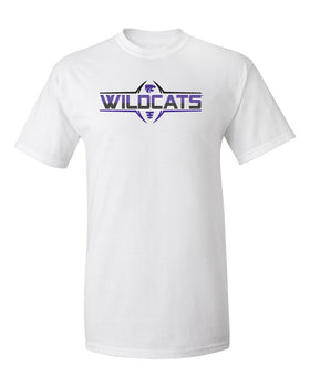 K-State Wildcats Tee Shirt - Striped Wildcats Football Laces