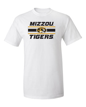 Missouri Tigers Tee Shirt - Horiz Stripe Mizzou Tigers