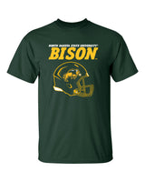 NDSU Bison Tee Shirt - NDSU Bison Football Helmet