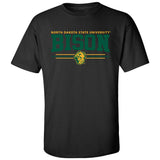NDSU Bison Tee Shirt - Bison 3-Stripe