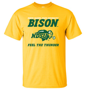 NDSU Bison Tee Shirt - Bison Feel The Thunder
