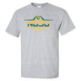 NDSU Bison Tee Shirt - Striped NDSU Football Laces