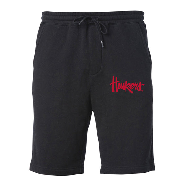 Nebraska Huskers Premium Fleece Shorts - Legacy Script Huskers