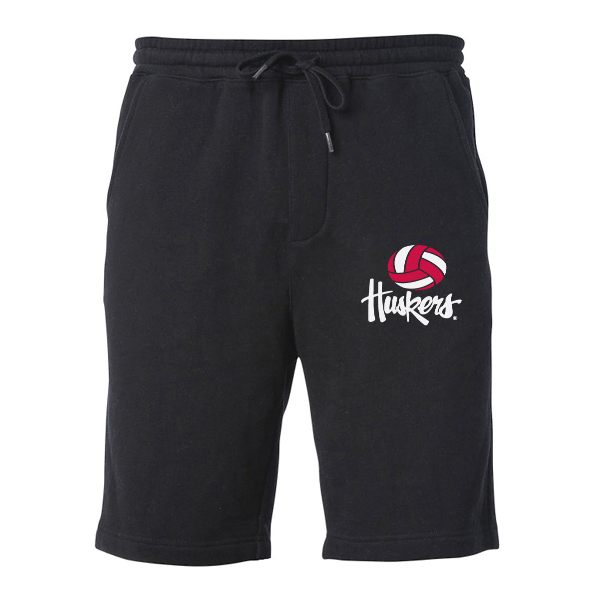 Nebraska Huskers Premium Fleece Shorts - Script Huskers Volleyball