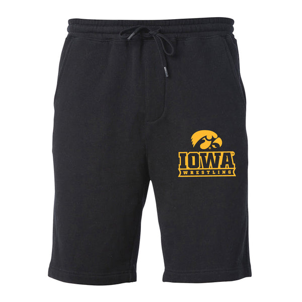 Iowa Hawkeyes Premium Fleece Shorts - Iowa Hawkeyes Wrestling