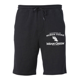 North Texas Mean Green Premium Fleece Shorts - UNT Arch Primary Logo