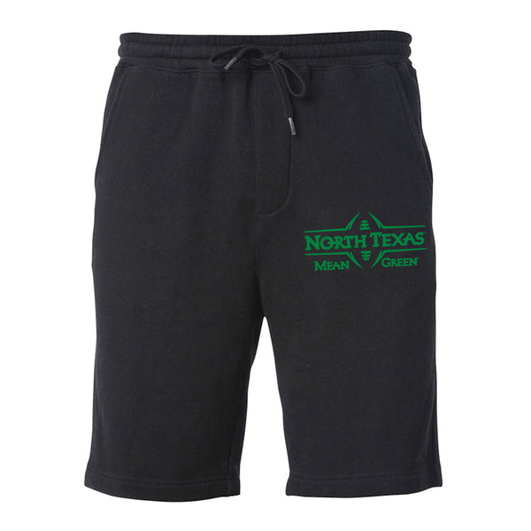 North Texas Mean Green Premium Fleece Shorts - North Texas Football Laces