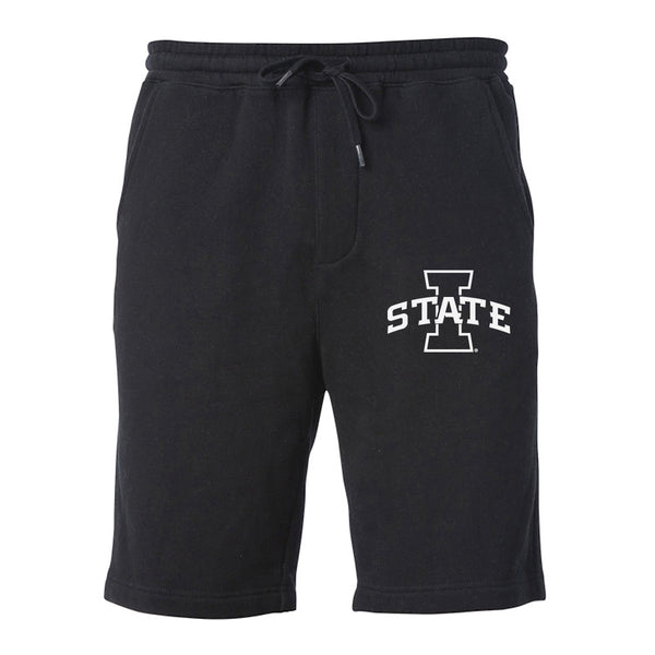Iowa State Cyclones Premium Fleece Shorts - Primary Logo Black Out