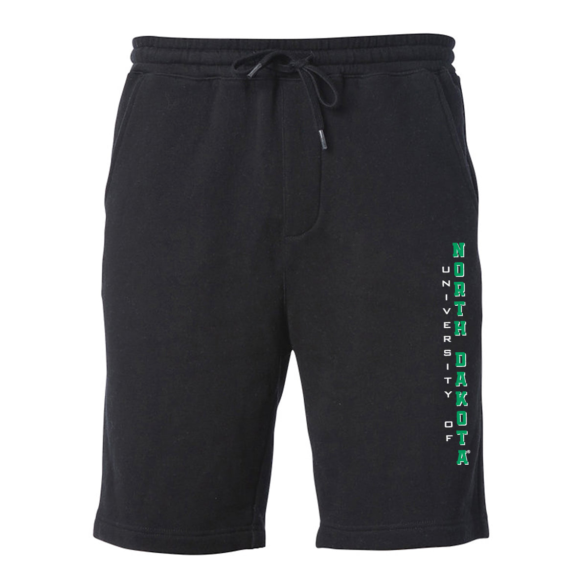 North Dakota Fighting Hawks Premium Fleece Shorts - Vertical University of North Dakota