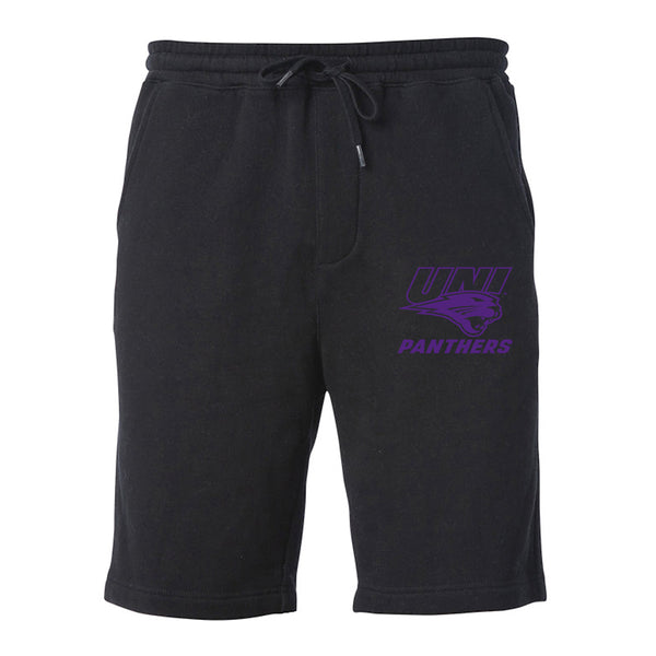 Northern Iowa Panthers Premium Fleece Shorts - UNI Panthers Logo