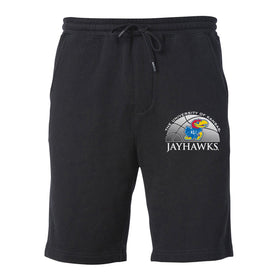 Kansas Jayhawks Premium Fleece Shorts - Kansas Basketball Primary Logo