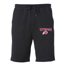 Utah Utes Premium Fleece Shorts - Circle and Feather Logo