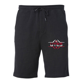 Utah Utes Premium Fleece Shorts - Striped Utes Football Laces