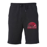 Utah Utes Premium Fleece Shorts - Utah Utes Basketball with Logo