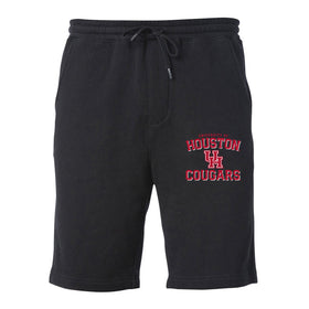 Houston Cougars Premium Fleece Shorts - University of Houston UH Cougars Arch