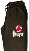 Nebraska Huskers Premium Fleece Sweatpants - Script Huskers Volleyball