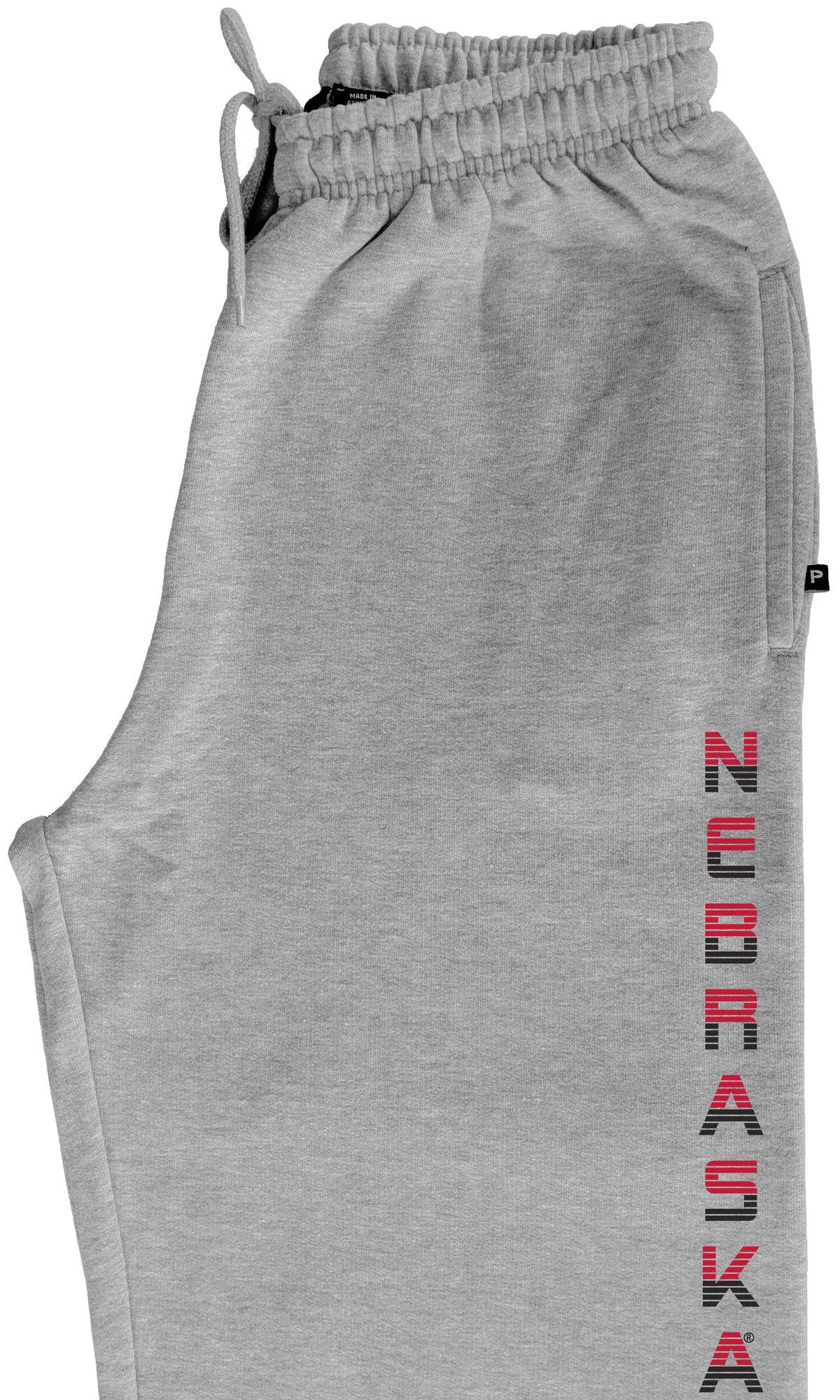 Nebraska Huskers Premium Fleece Sweatpants - Striped Vertical Nebraska