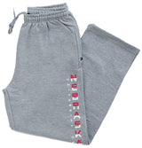 Nebraska Huskers Premium Fleece Sweatpants - Striped Vertical University of Nebraska