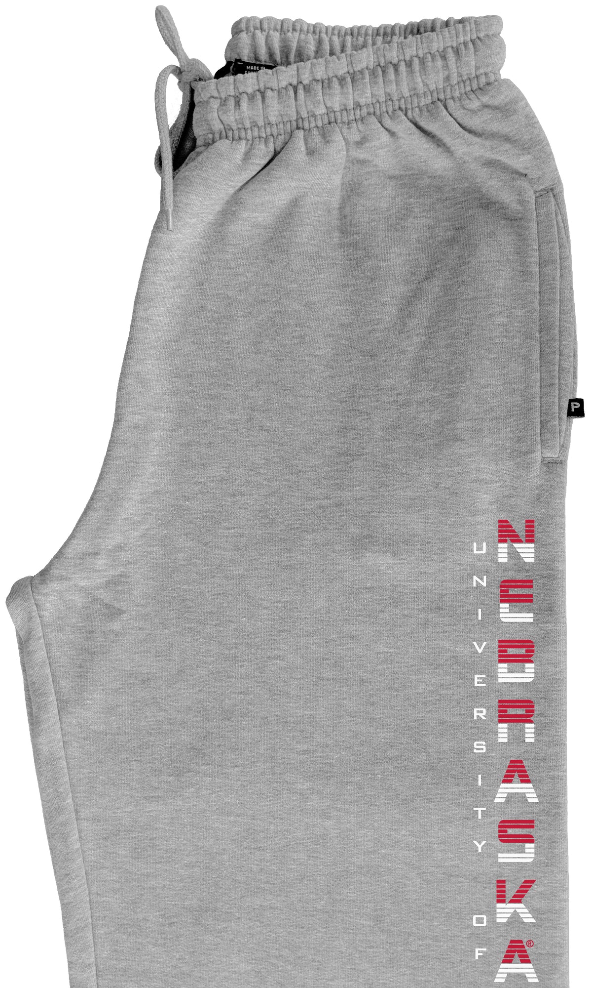 Nebraska Huskers Premium Fleece Sweatpants - Striped Vertical University of Nebraska
