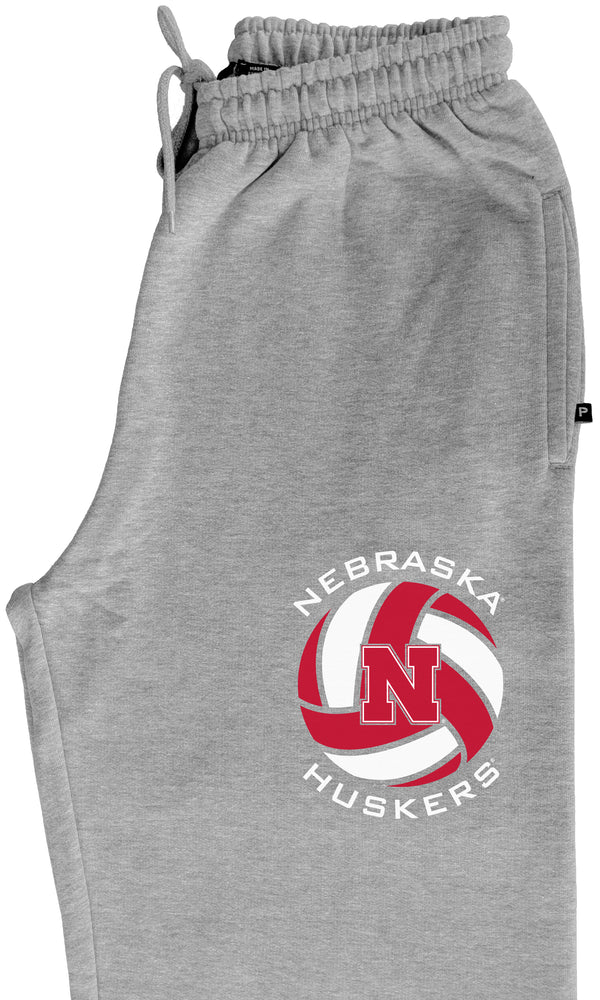 Nebraska Huskers Premium Fleece Sweatpants - Huskers Volleyball Block N
