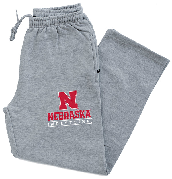 Nebraska Huskers Premium Fleece Sweatpants - Nebraska Wrestling