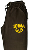 Iowa Hawkeyes Premium Fleece Sweatpants - Arched Iowa with Tigerhawk Oval