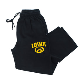 Iowa Hawkeyes Premium Fleece Sweatpants - Arched Iowa with Tigerhawk Oval