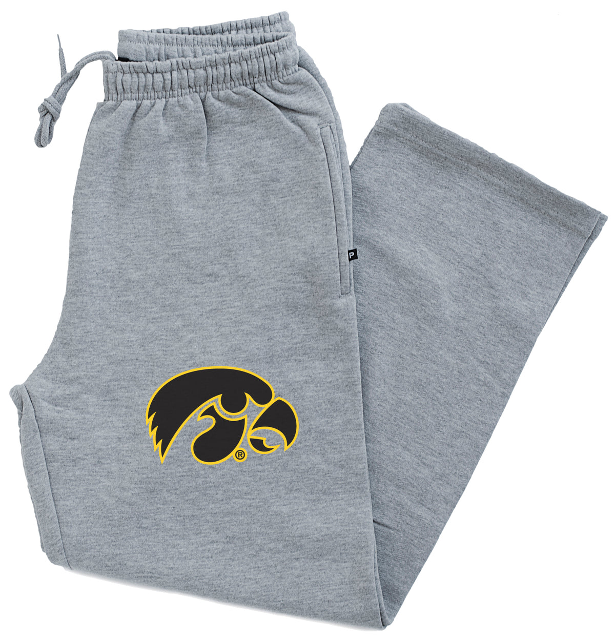 Iowa Hawkeyes Premium Fleece Sweatpants - Official 2-Color Tigerhawk Logo
