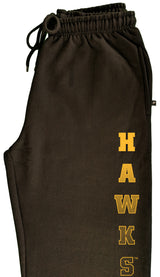 Iowa Hawkeyes Premium Fleece Sweatpants - Vertical Hawks Fade