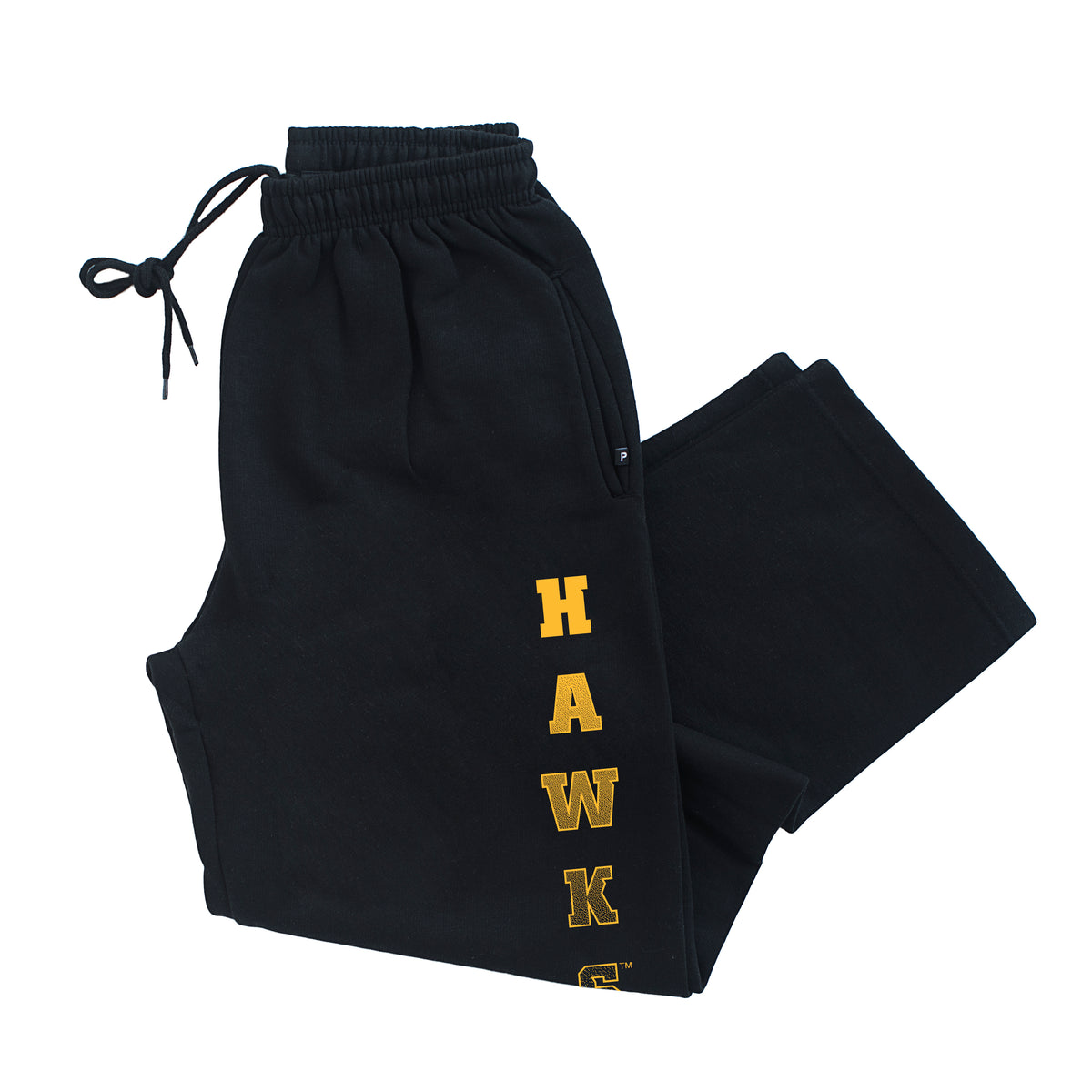 Iowa Hawkeyes Premium Fleece Sweatpants - Vertical Hawks Fade