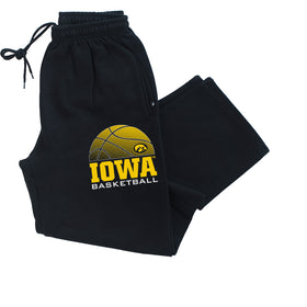 Iowa Hawkeyes Premium Fleece Sweatpants - Iowa Basketball Oval Tigerhawk