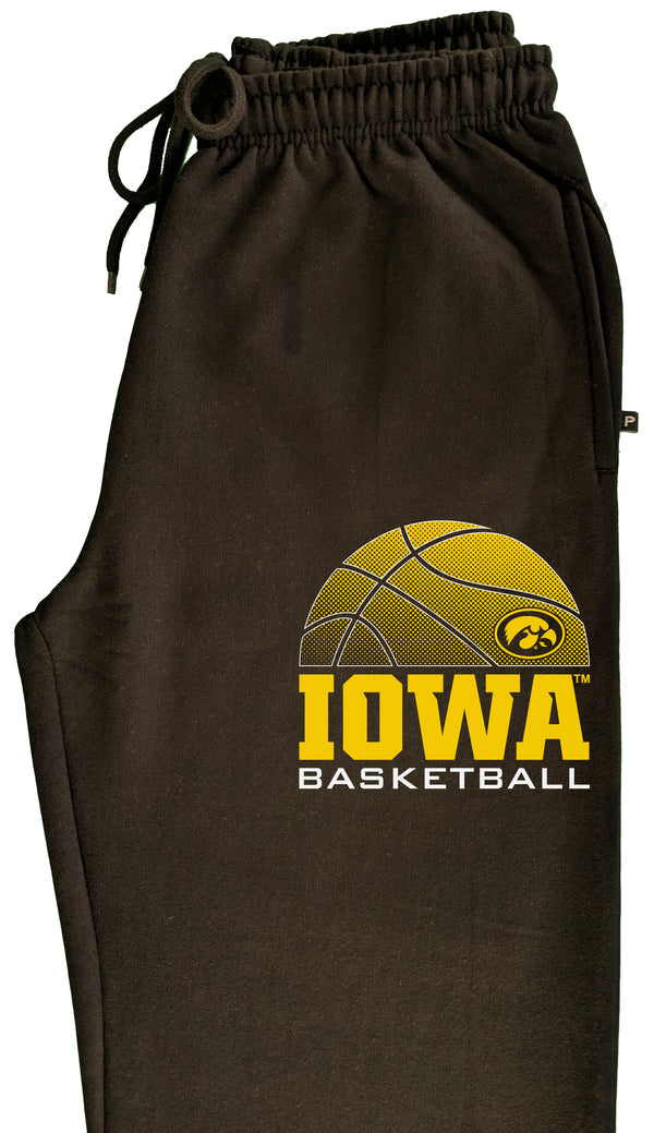Iowa Hawkeyes Premium Fleece Sweatpants - Iowa Basketball Oval Tigerhawk