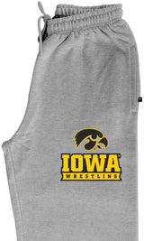 Iowa Hawkeyes Premium Fleece Sweatpants - Iowa Wrestling Black and Gold