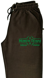 North Texas Mean Green Premium Fleece Sweatpants - North Texas Football Laces