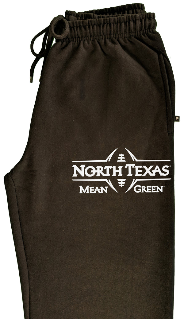 North Texas Mean Green Premium Fleece Sweatpants - Mean Green Football Laces