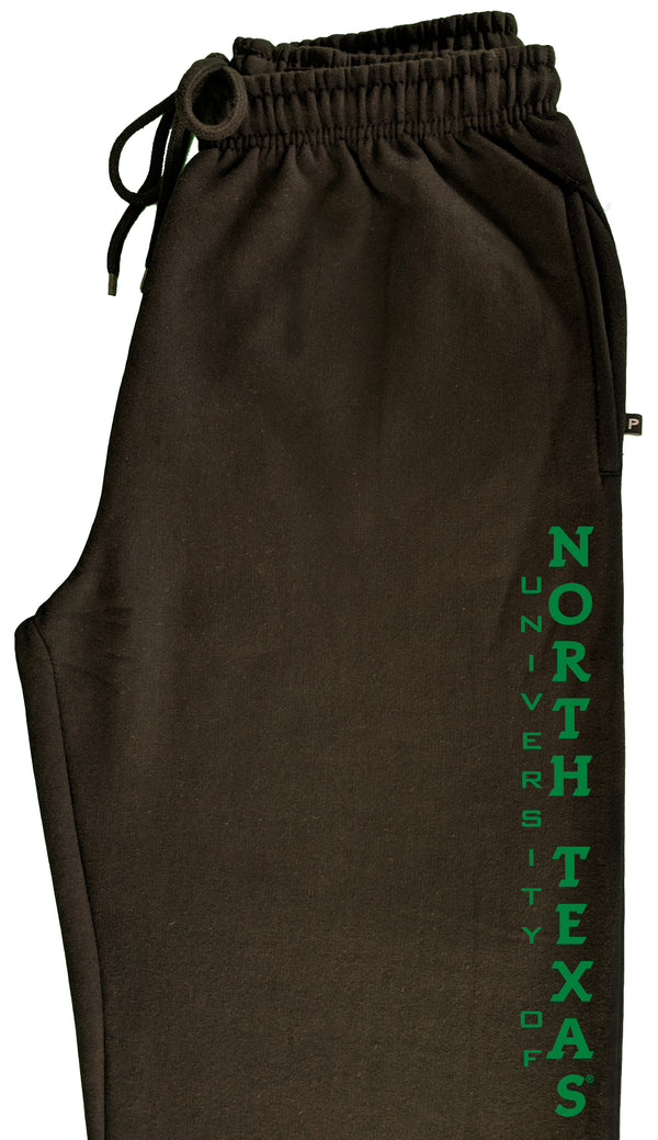 North Texas Mean Green Premium Fleece Sweatpants - Vertical University of North Texas