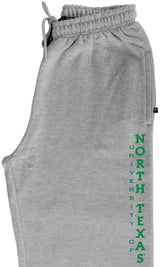 North Texas Mean Green Premium Fleece Sweatpants - Vertical University of North Texas