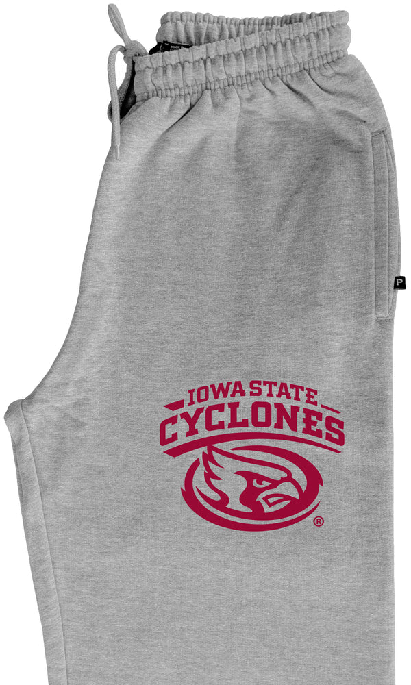 Iowa State Cyclones Premium Fleece Sweatpants - Cy The ISU Cyclones Mascot Swirl