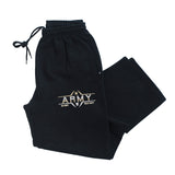 Army Black Knights Premium Fleece Sweatpants - Army Football Laces