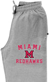 Miami University RedHawks Premium Fleece Sweatpants - Miami of Ohio Primary Logo