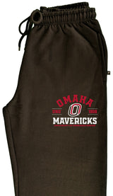 Omaha Mavericks Premium Fleece Sweatpants - UNO 1908 Arch Omaha