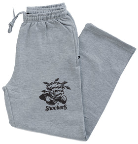 Wichita State Shockers Premium Fleece Sweatpants - WuShock Logo