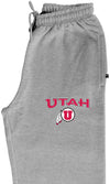 Utah Utes Premium Fleece Sweatpants - Circle & Feather Logo